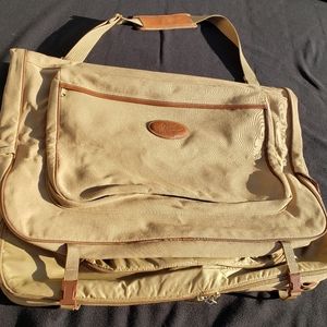 Garment Bag Ford Eddie Bauer Ed Khaki & Leather
